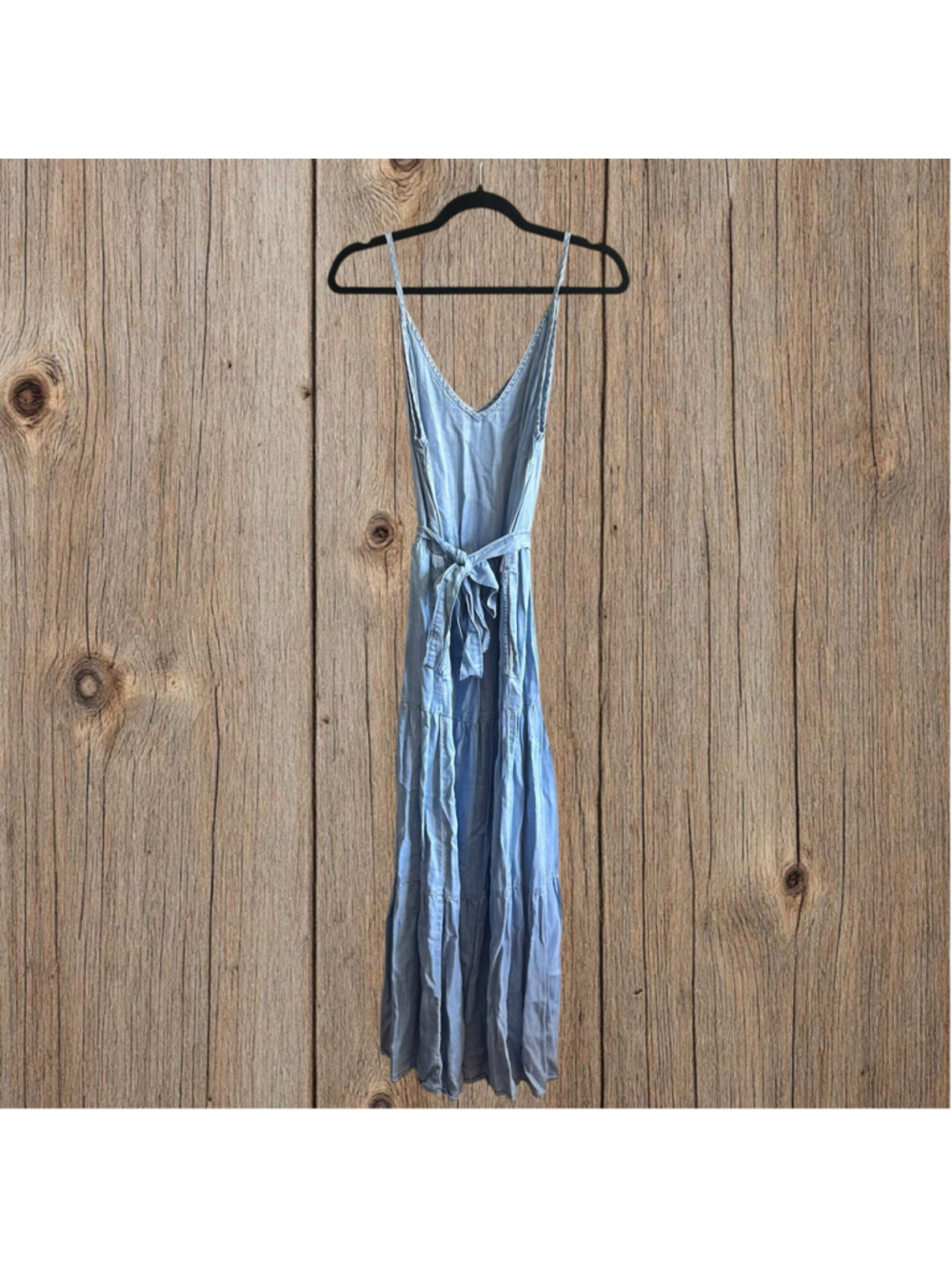 Women's Cloth & Stone Blue Maxi Dress Size L - Picture 5 of 9